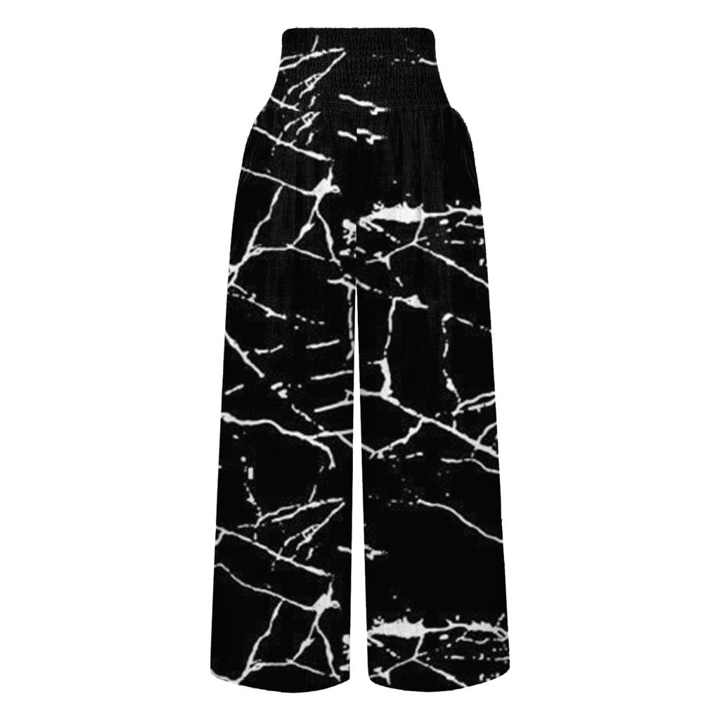 Women's Casual Workplace Color Temperament Trousers Loose Wide Leg Pants