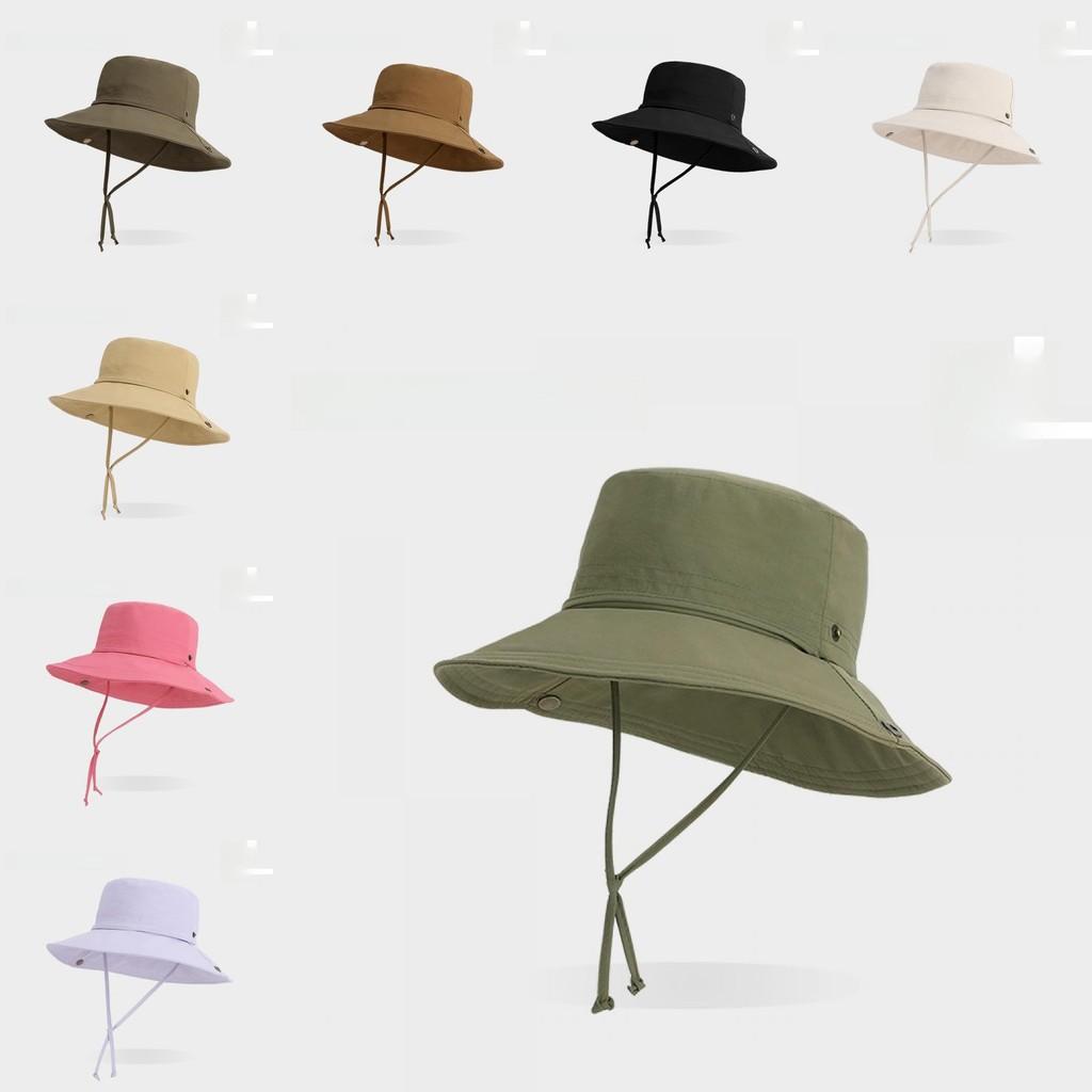 Summer Outdoor Sun Hat With Wide Brim And Solid Color Design Outdoor For