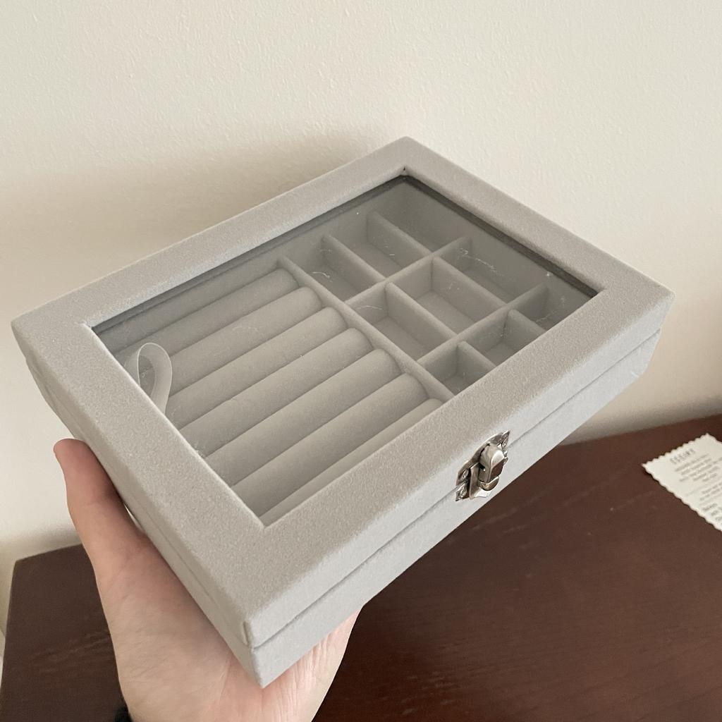 Jewelry Storage Box Earring Ring Necklace Organizers Storage Transparent Jewlery Holder Display Box for Jewelry Classification