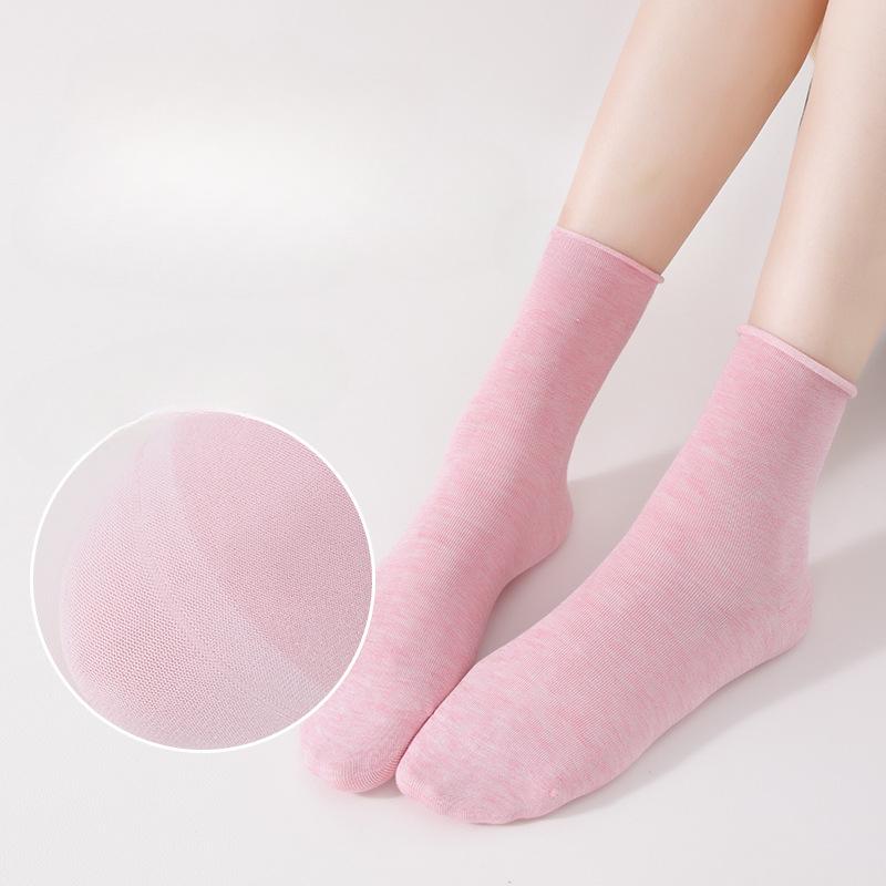 Socks Women Four Seasons Adult Socks Casual Loose Maternity Socks Mulberry Silk Socks Monthly Short Socks