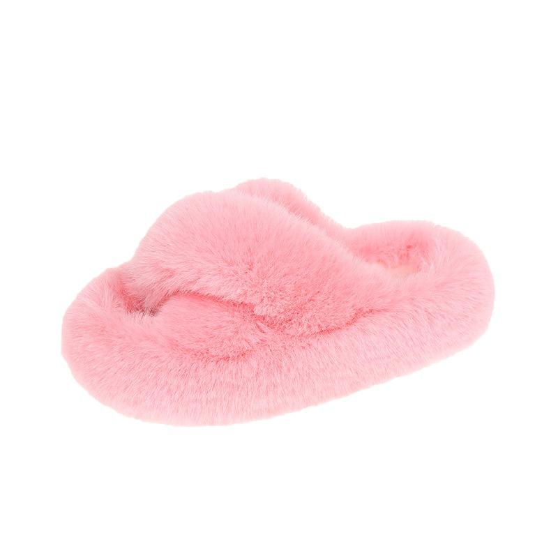 

Детские хлопковые тапочки зимние для дома с плюшевой подошвой 34-35 розовый
