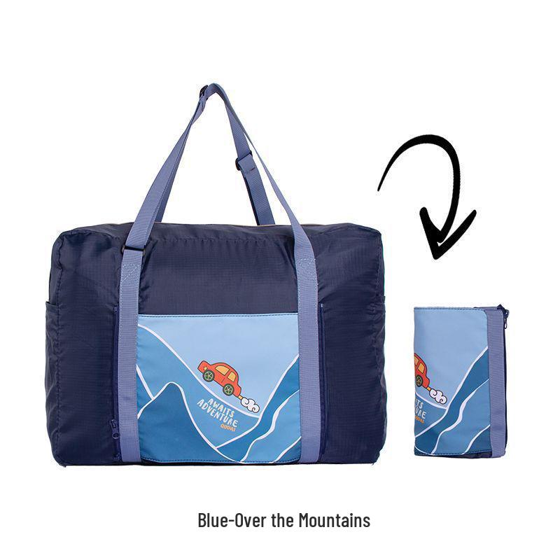 

Large Foldable Travel & Sports Bag for Women & Men - Handheld & Carry-On for Short Trips, Swimming, Yoga, or Fitness