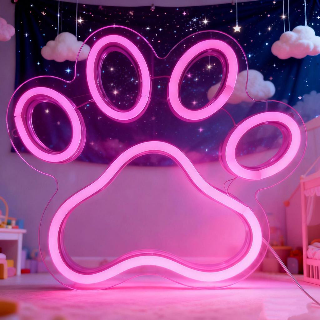 Neon Oyun Konsolu Taç Ayı Pençesi LED Işık – Dekoratif İnternet Ünlüsü Ortam Işığı