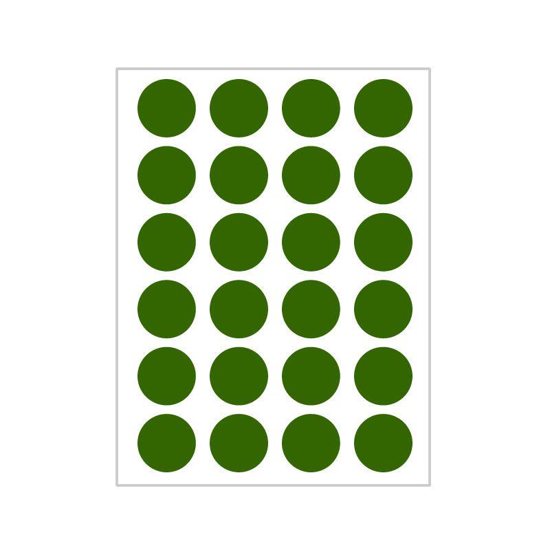 10 Colors Mixed Polka Dot Round Label Stickers: Small & Large, Red, Yellow, Blue, Green, Pink, White, Black, Orange