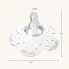 Silicone breast pad, anti bite and anti overflow breast pad for breastfeeding, portable flower shaped nipple protection cover