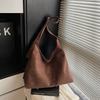 Suede bag women's large-capacity new autumn and winter versatile shoulder messenger bag commuter tote bag