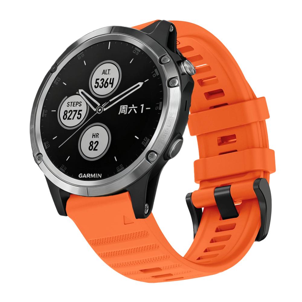 22/26mm Quick Fit Watch Strap for Garmin Fenix 5/Fenix 8Pro 47/51MM Waterproof Silicone Sports Watch Strap for Garmin Fenix 5