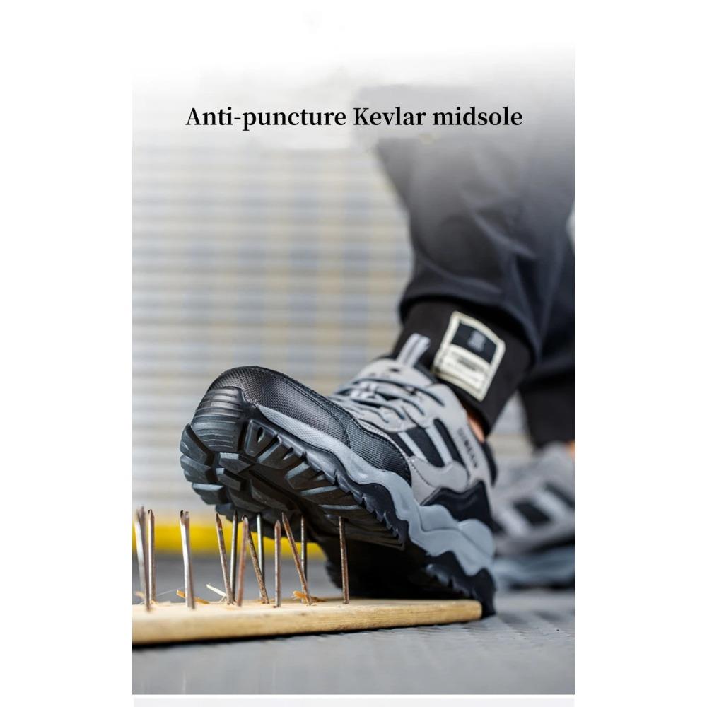 Leichte, isolierende 6KV-Arbeitssicherheitsschuhe für Herren und Damen, zerschlagungssicher, unzerstörbar, atmungsaktiv, Arbeits-Sneaker, Sicherheitsstiefel