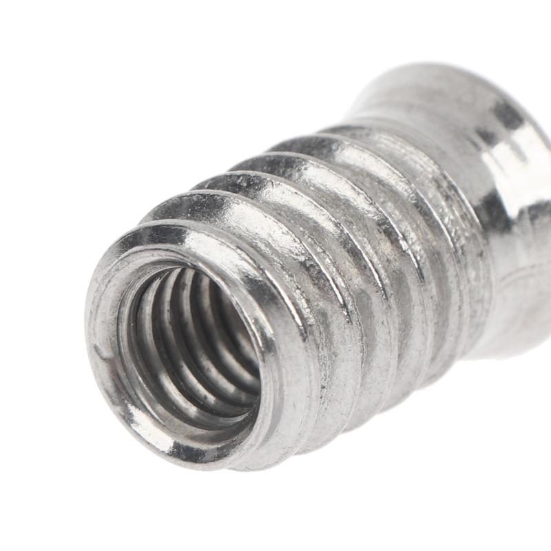 Hex Socket Insert Nuts 10pcs Threaded Embedded Fasteners Heavy Duty Hardware for Woodworking Cabinet Furniture Installation
