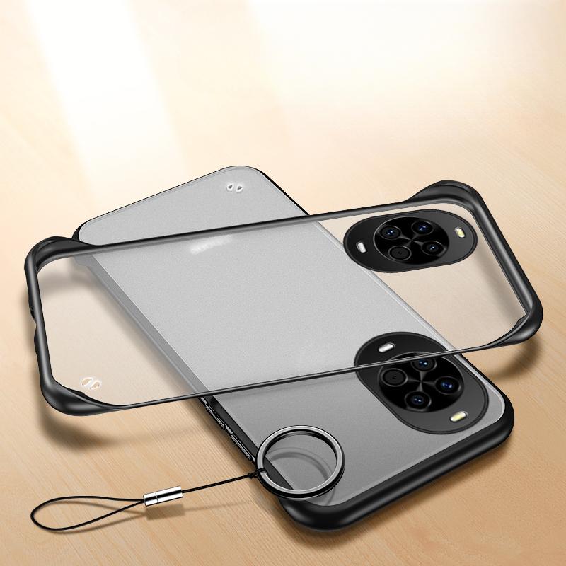 For Huawei Nova 14 Case Thin Cover Clear Borderless Heat Dissipation Holes Housing with Metal Ring For Huawei Nova 14 Pro Phone Casing