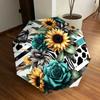 1pc Zebra Stripes and Floral Bouquet Umbrella with Plastic Handle,Suitable for All Seasons Home Travel Outdoor UmbrellaDD1402