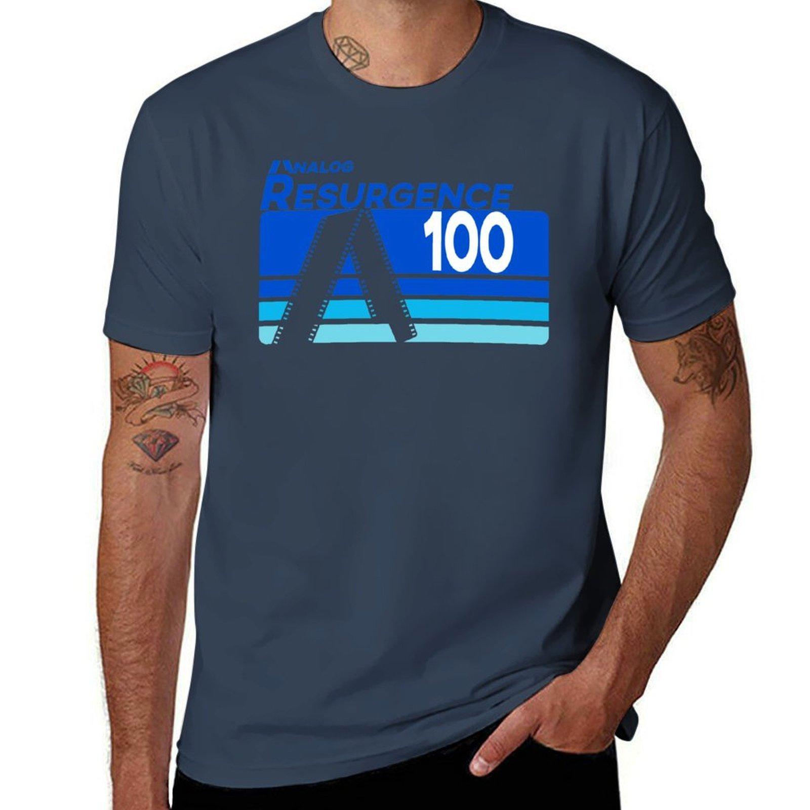 Analog Resurgence Film Box Shirts Hoodies Tshirt Breathable Mesh Panel Tshirt S
