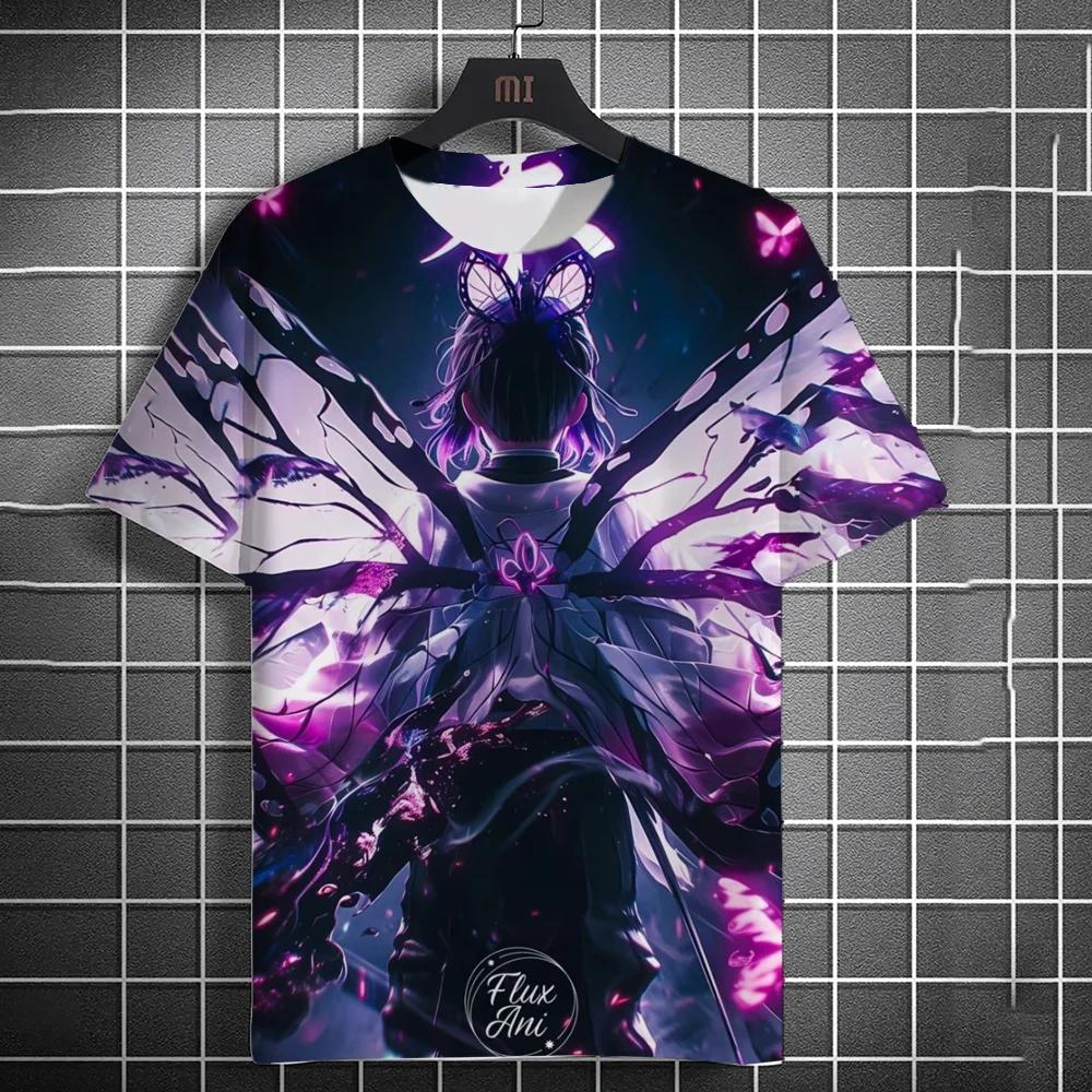 Japanese Graffiti Anime 3D Printed Fashionable Casual Short Sleeved Men's T-shirts - Soft Medium Stretch Polyester Fabric Summer Relaxed Fit Clothing