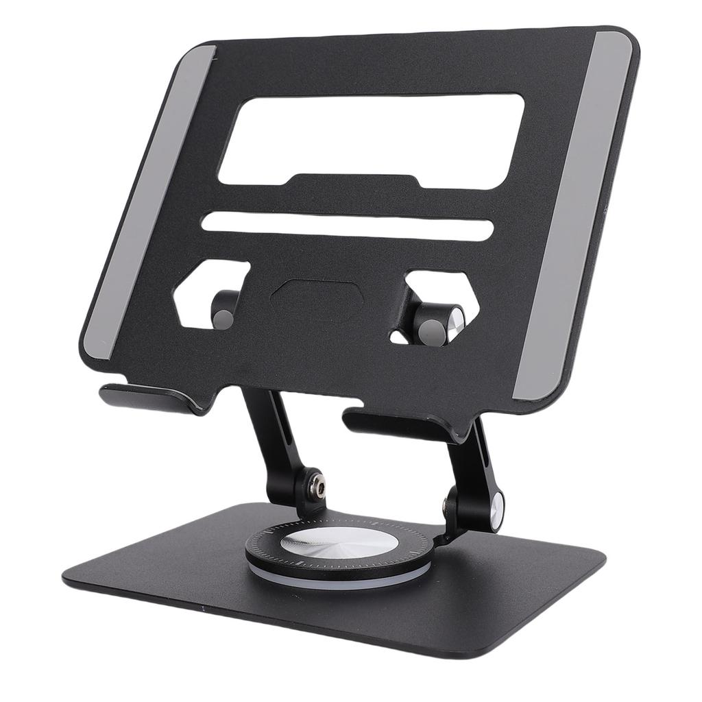 Tablet Stand with 360 Degree Rotating Base Double Rod Adjustable Support Bracket for 5.8 to 12.9 Inch Tablets