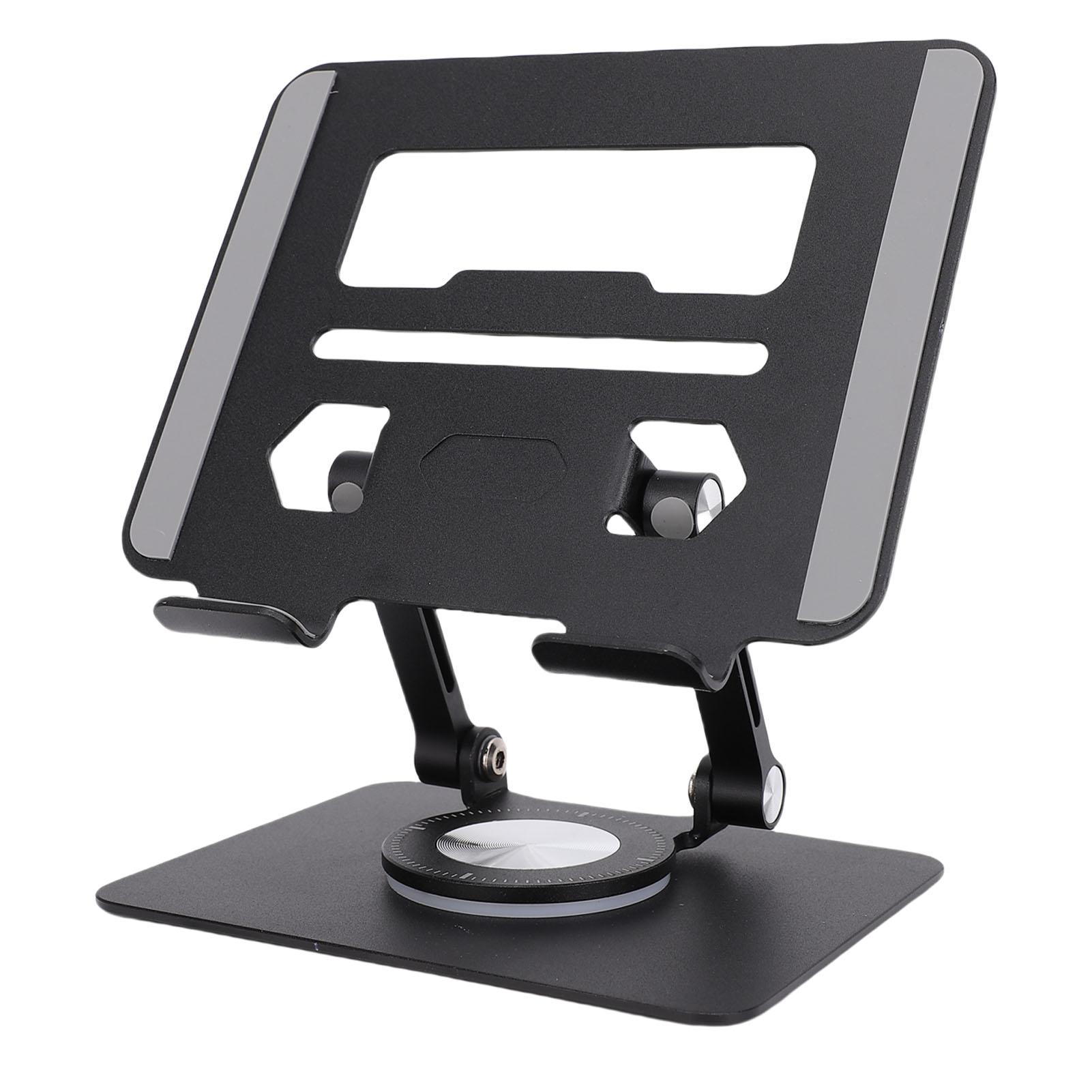 

Подставка для планшета с вращающимся на 360 градусов основанием, регулируемый кронштейн с двойной штангой для планшетов от 5,8 до 12,9 дюймов чёрный