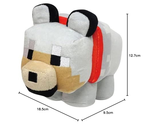 K Company Minecraft Collectible Plush Wolf MCT-CNG3-OK
