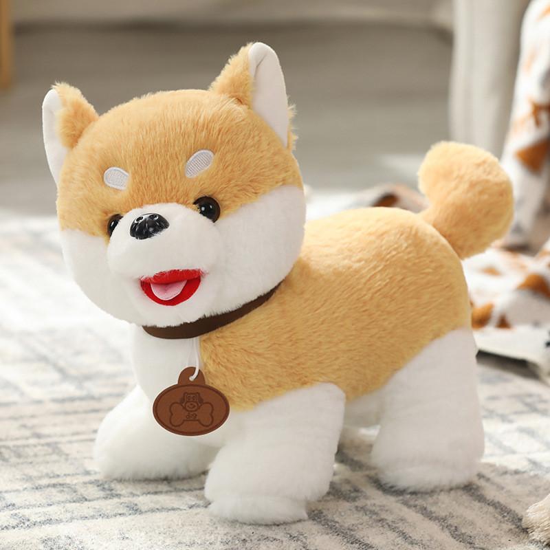 Husky Shiba Siberian Inu Plush Toy Cute Pet Dog Children Doll Holiday Gifts