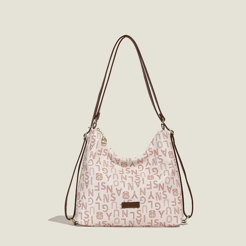 Women's bag Premium multi-functional tote bag Large capacity fashion printed shoulder messenger bag Commuter backpack