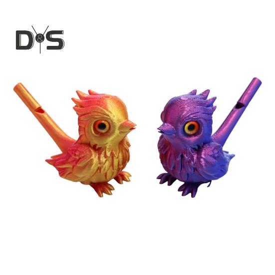 Vogelpfeife für Kinder und Erwachsene, vogelförmige Wasserpfeife, 3D-gedruckt, buntes Vogelpfeifenspielzeug, Geschenk für Jungen und Mädchen, Geburtstagspartys