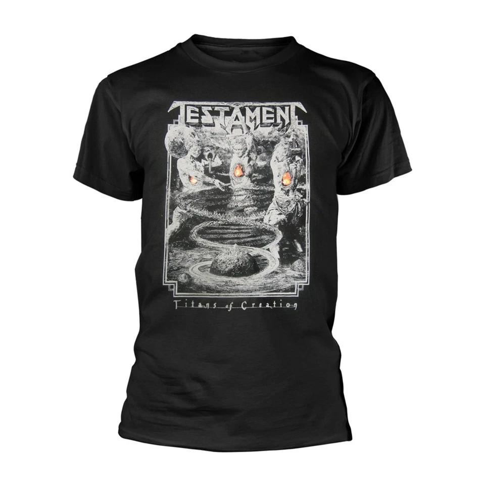 Testament Titans Of Creation Europe 2020 Tour Official Tee T-Shirt Mens Unisex