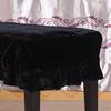 1-Seater / Premium Pleuche Piano Stool Cover Sleeve with Macrame Decorated VARIOUS COLORS