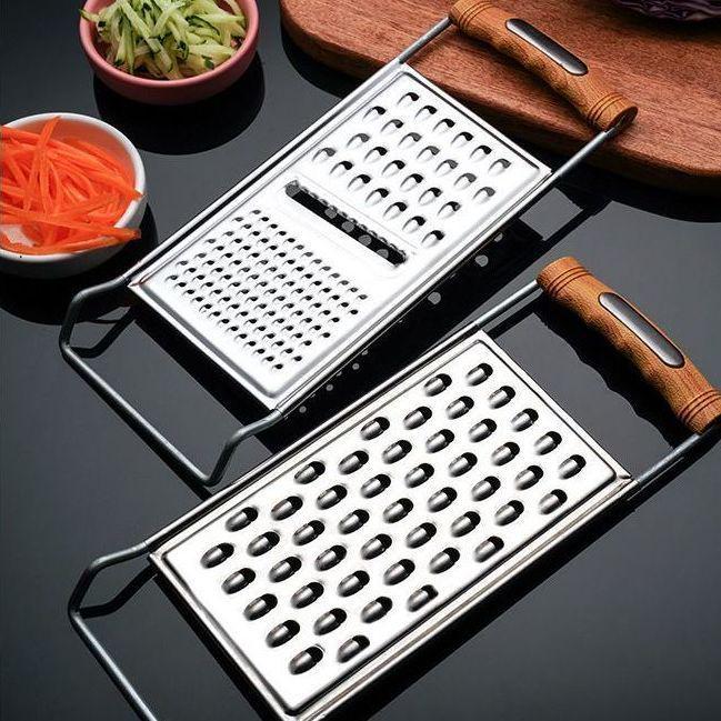 Multifunktionale Edelstahlreibe & Hobel für Kartoffeln, Rettich und Pommes frites