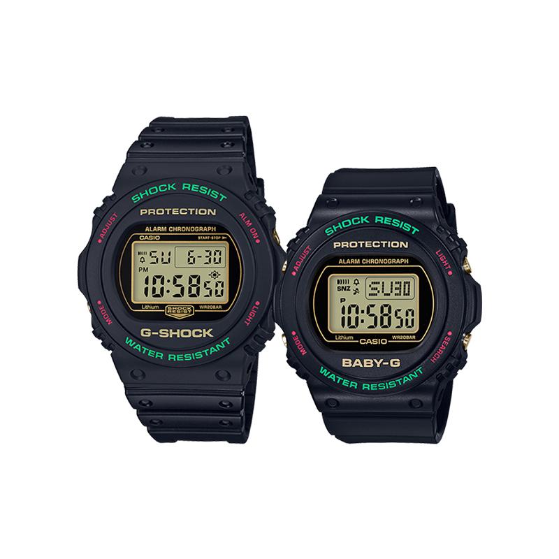 

Casio 200 meters waterproof, quartz movement, Japanese and Korean watch, same style for men and women, gray dial DW-5700TH-1PR&BGD-570TH-1PR серый