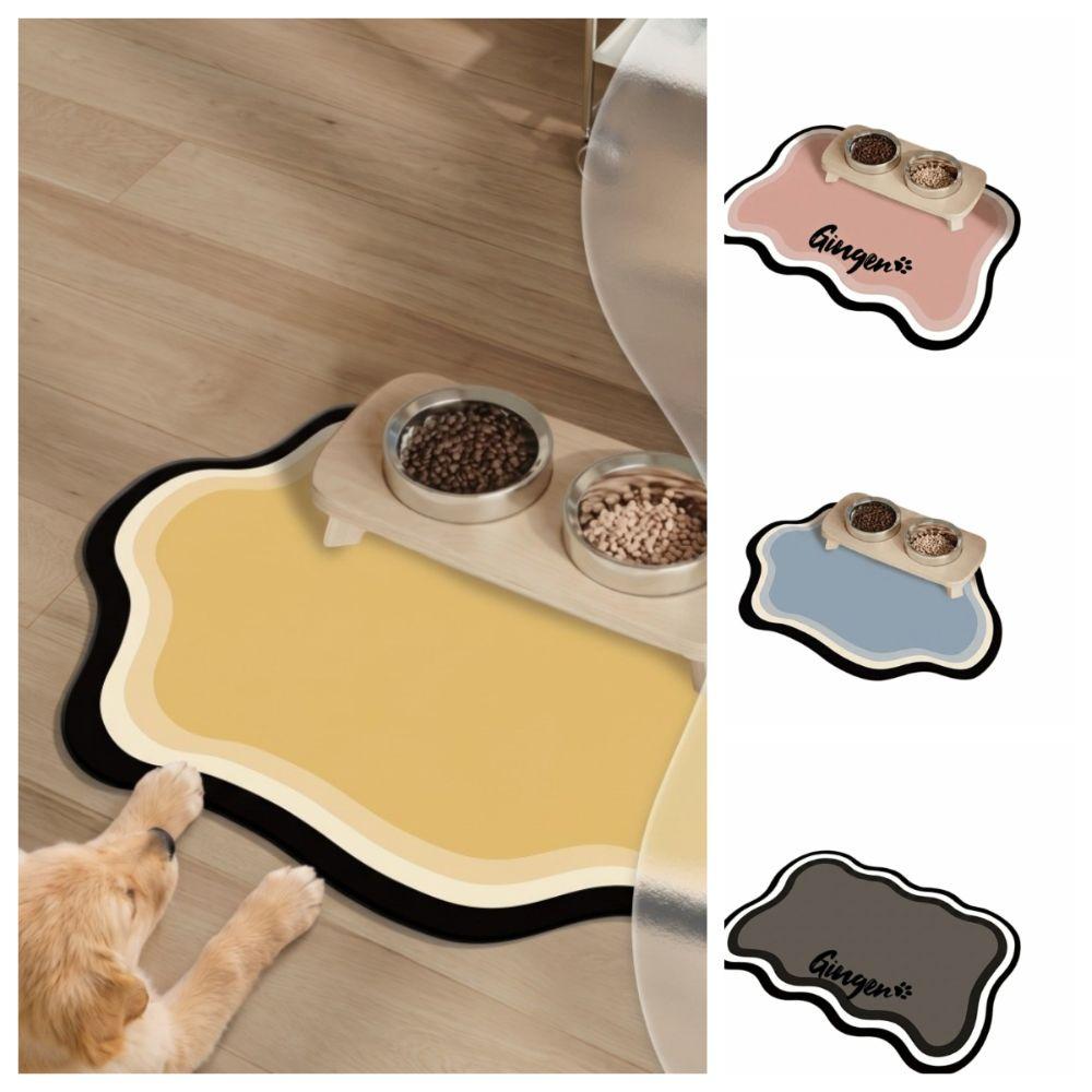Spill-Proof Pet Mat Water Absorption Pet Feeding Mat Cat Bowl Mat  Pet Feeding Station