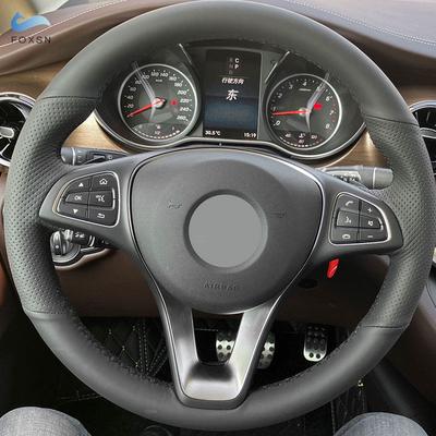 Car Steering Wheel Leather Cover Trim For Mercedes Benz W205 W176 W246 C117 C218 X218 W213 X156 X253 W166 X166 W470 EQV