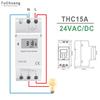 Weekly Programmable Din Rail Digital TIME SWITCH Relay Timer 28 On/off THC15A THC30A 220V 110V 24V 12V for Control Street Lamp