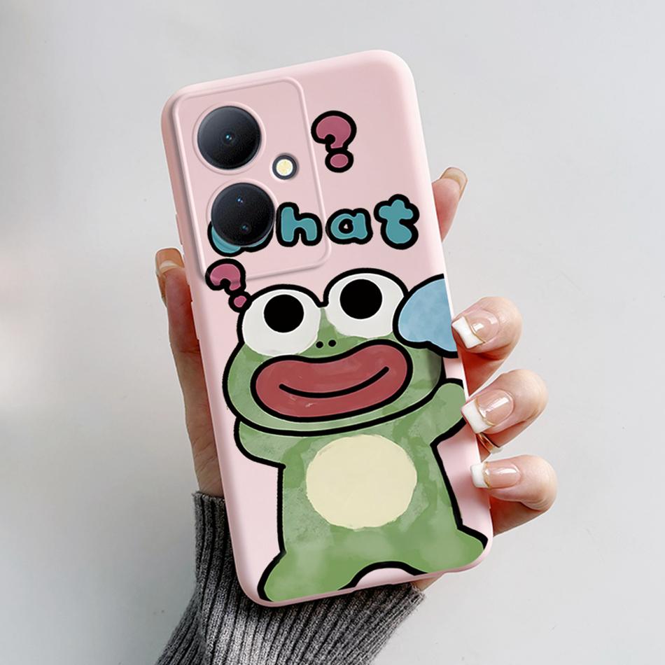 For Vivo V29 Lite 5G Case VIVOY78 Y 78 6.78'' Soft Cartoon Bear Frog Silicone Back Covers For Vivo Y78+ V29 Lite 5G Phone Cases