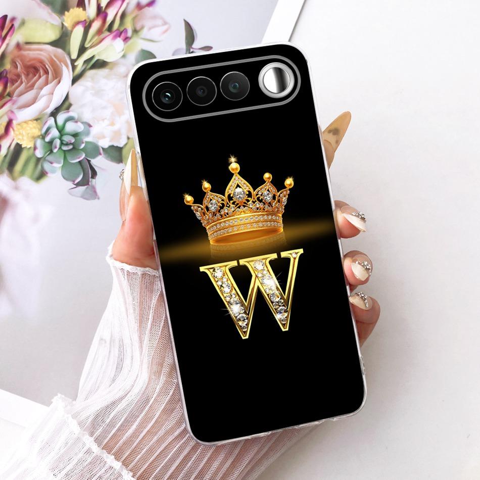 For Realme 16 RMX5171 2026 Fashion Crown Letter Phone Case For Realme 16 5G Soft Silicone TPU Cases