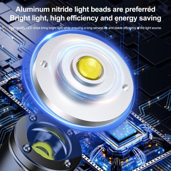 Mini Rechargeable Flashlight High Lumens Super Bright Multiple Lighting Modes Waterproof Tactical Flashlight LED Torch