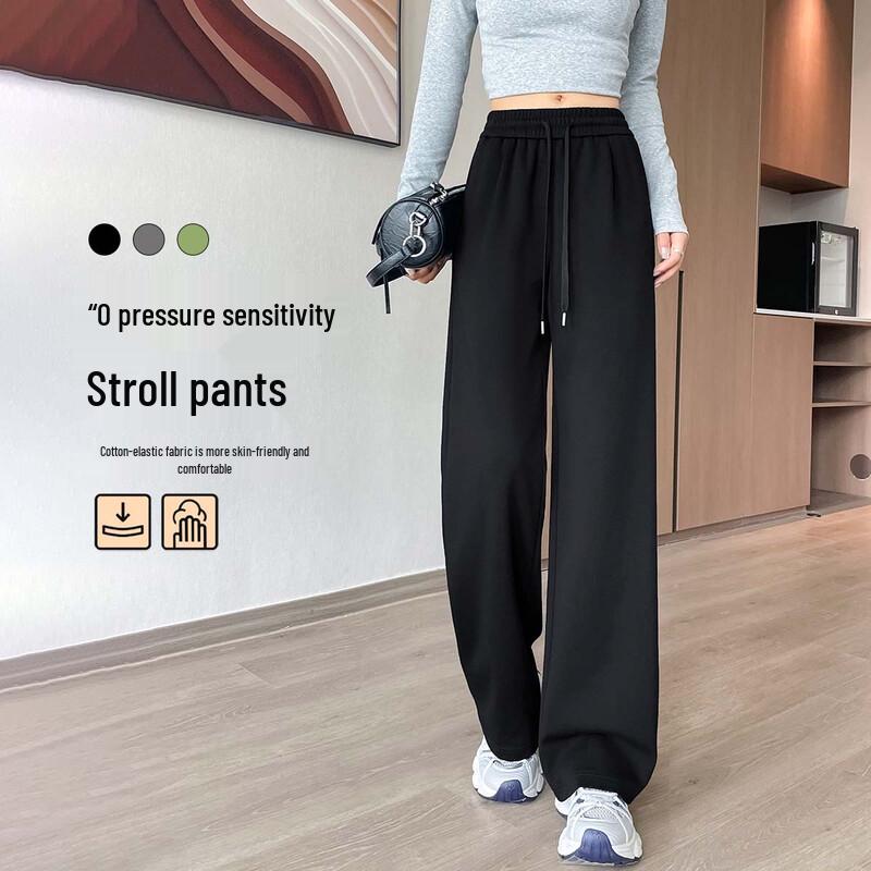 

Women s 0-Pressure High-Waist Wide-Leg Casual Pants S