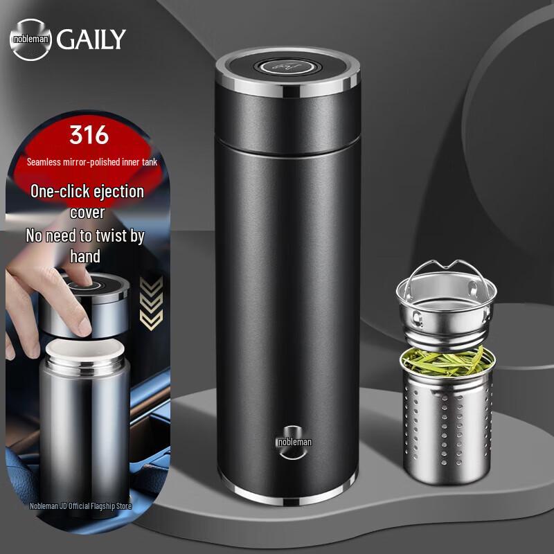 Guiren One-Touch Insulated Tea Infuser Bottle