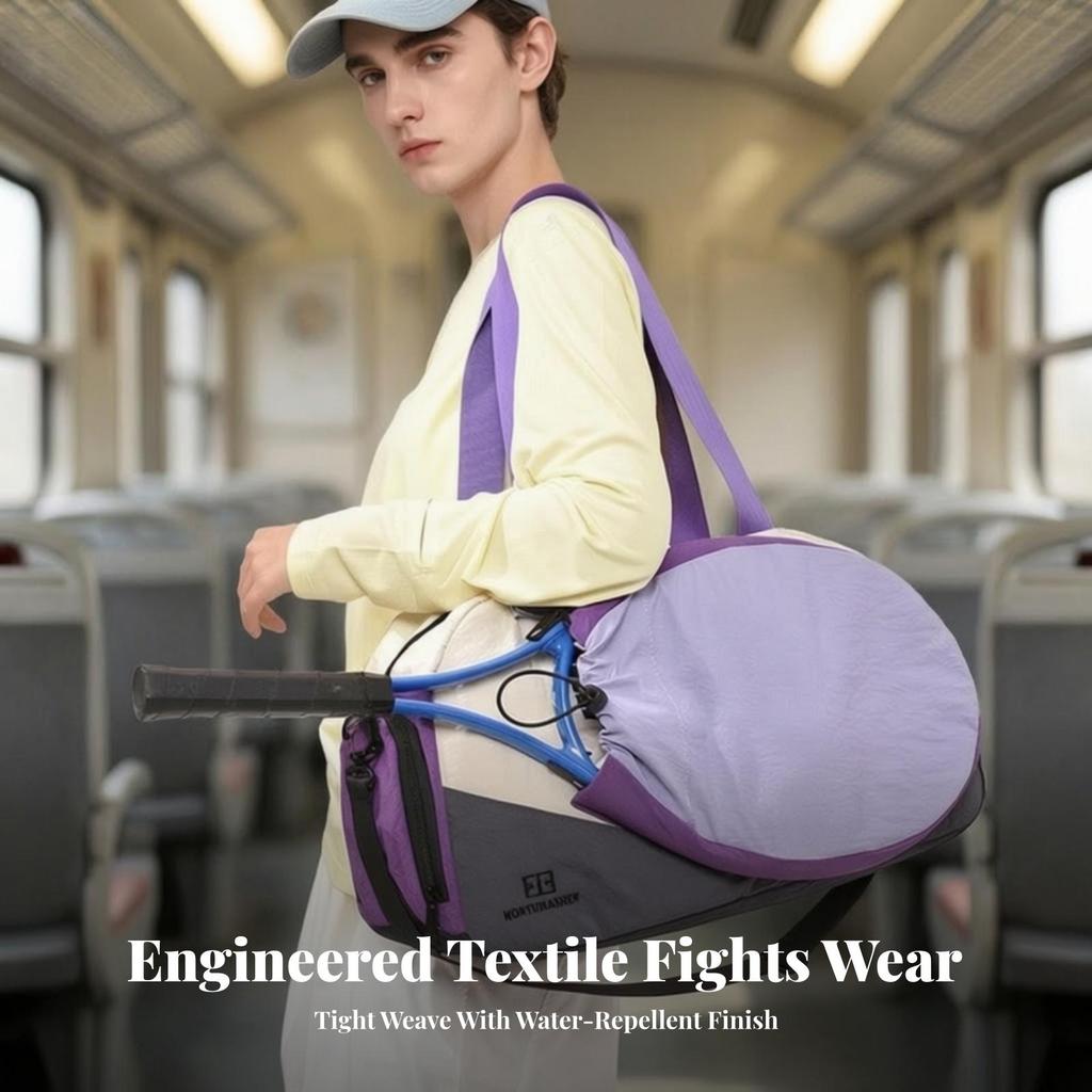 Cylindrical Duffel Bag with Wet Dry Separation Long-Lasting for Fitness, Gym