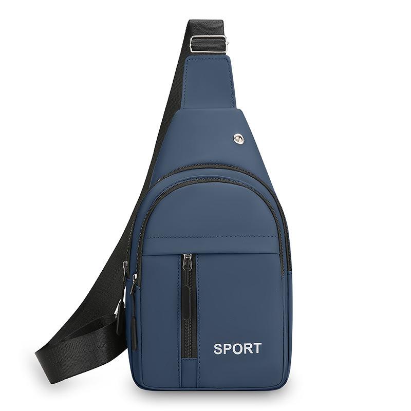 New Fashion Simple Chest Bag Men's New Trend Leisure Shoulder Bag Korean Outdoor Business Slung Chest Bag.