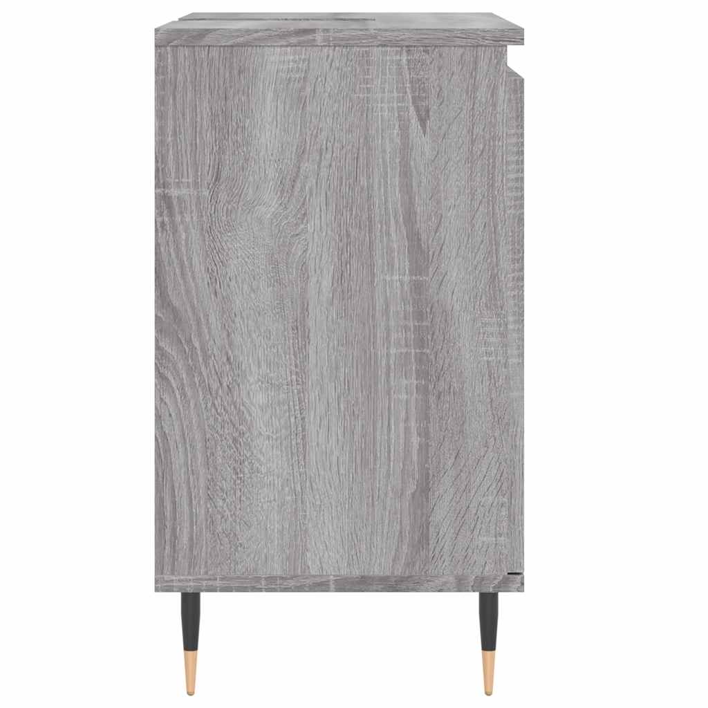 Bathroom Cabinet Gray Sonoma 58x33x60 cm Engineered Wood