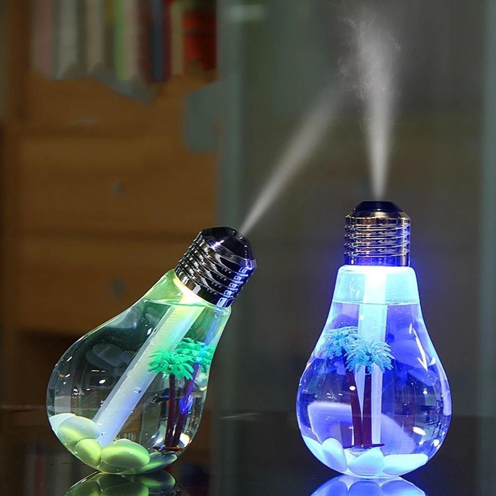 Creative Design Bulb Shape Humidifier Compact Size Portable Humidifier  Office Space