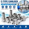 Stainless Steel Quick Connect Fitting Thread Adapter  for Water Oil Pump Pipe Systems