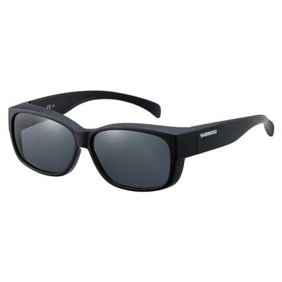 Polarized Glasses Overglasses 01 Matte [Shimano] UJ-031Y Black/Smoke