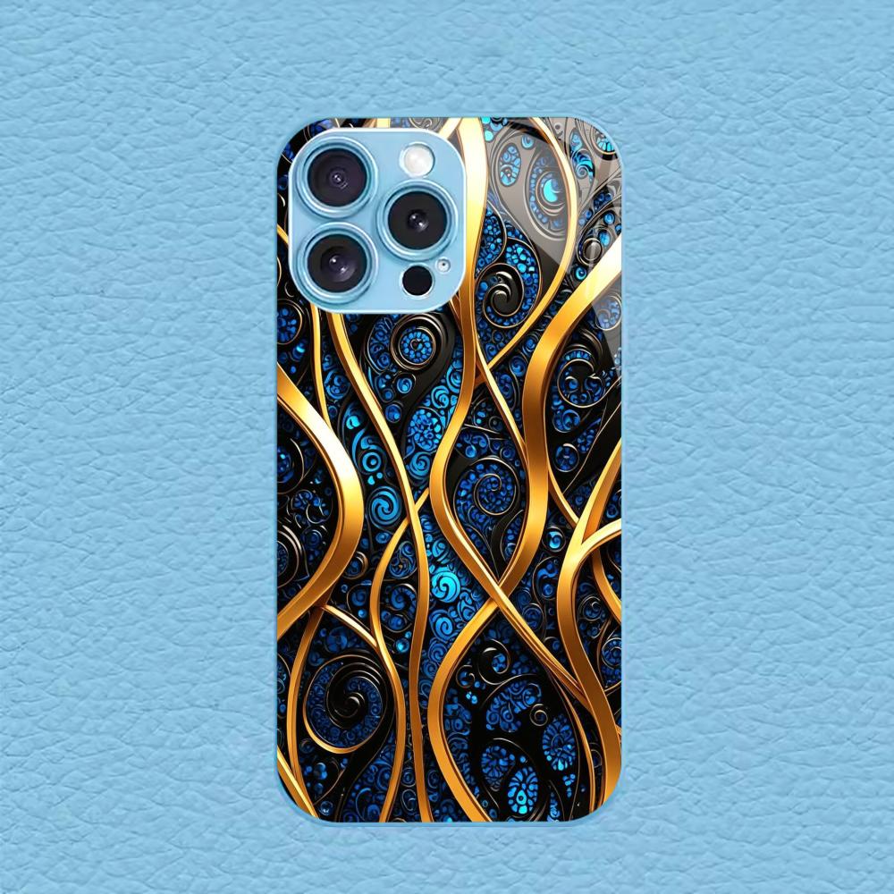 new Hot-selling protective case Phone Case Metallic paint Glass PhoneCase for iPhone 17 16 15 14 13 12 11pm Pro Plus