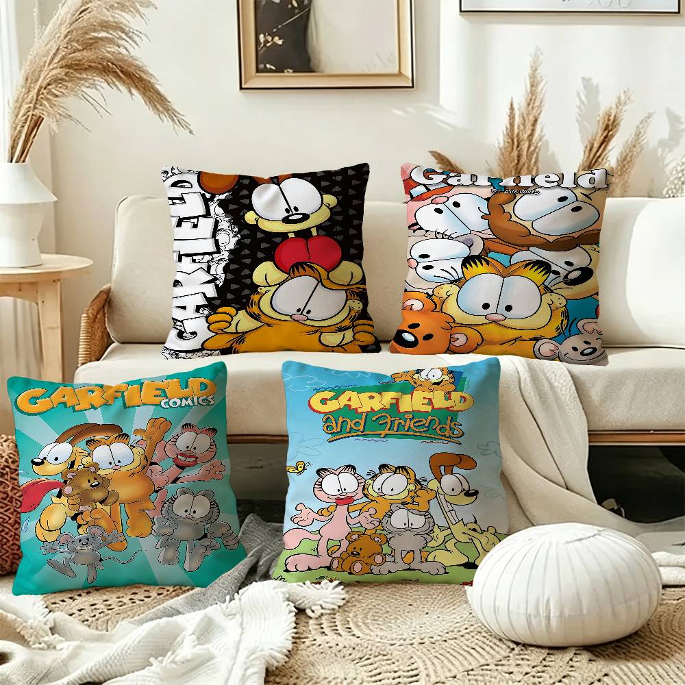 Cartoon GGarfield Maple Design Cushion Cover Happy Autumn Harvest decor Holiday Decorati Pillow Cover