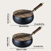 Household Small Flat Bottom Frying Pan Handmade Forging Big Belly Pot Uncoated NON-STICK PANKitchen Gas Stove Universal Pan