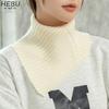 Mote varm avtakbar turtleneck hals varmere skjerf strikket falsk krage