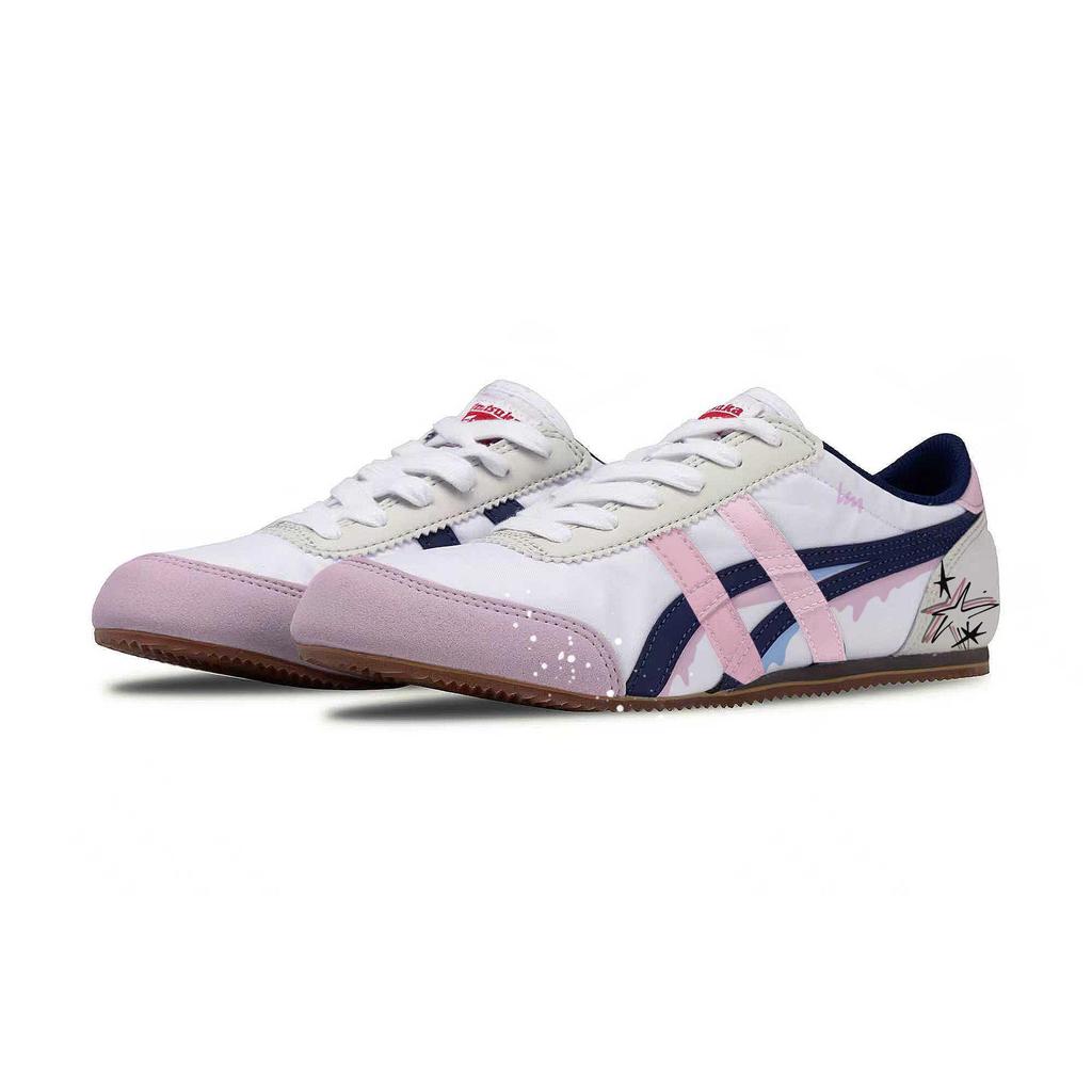 ONITSUKA TIGER Track Trainer Funi Ocean Star Textil, Synthetikleder Abriebfest Niedrig geschnitten Freizeitschuhe Unisex D318N-0150(Team348-Funi )