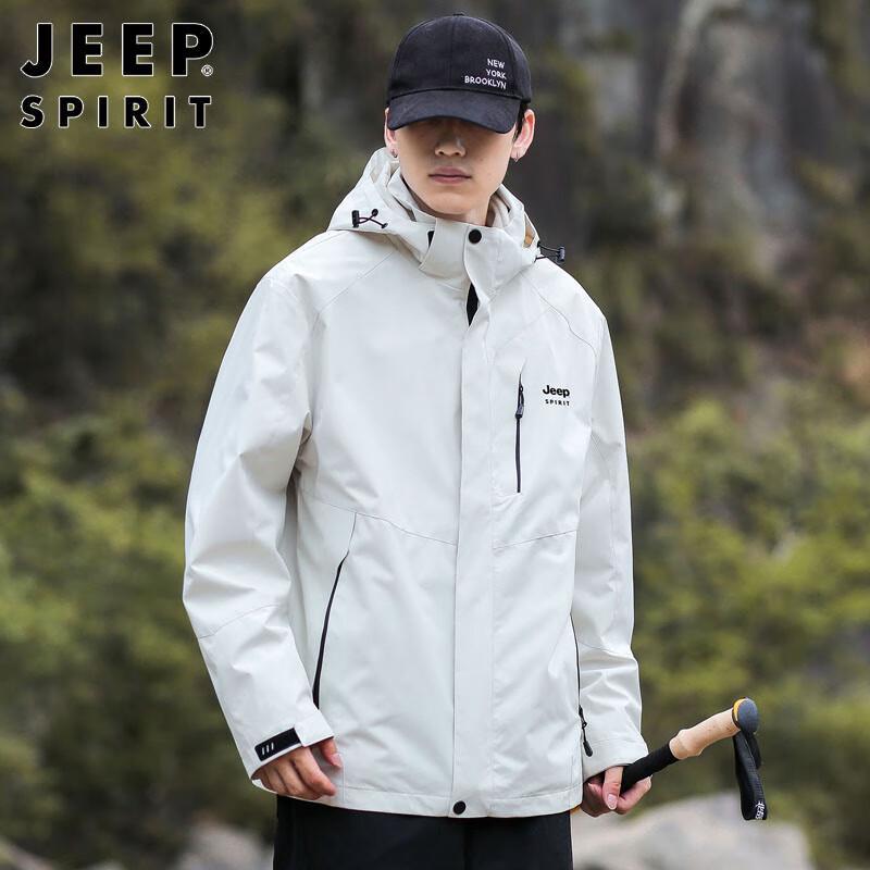 JEEP SPIRIT Men's Autumn Winter Korean Style Workwear Jacket