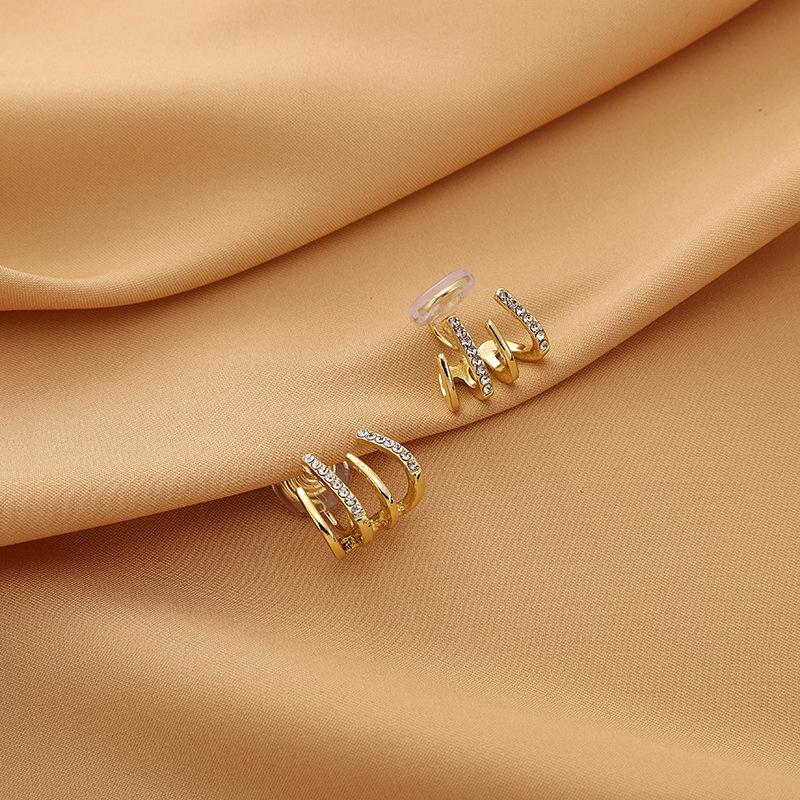 Pearl Mosquito Coil Disc Ear Clips: No-Pierce, Elegant French-Style Earrings for Women
