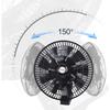 Oscillating Car Fan 12/24V with Strong Airflows Clip On Designings ABS Fan Portable Fan for Efficient Cooling In Vehicle
