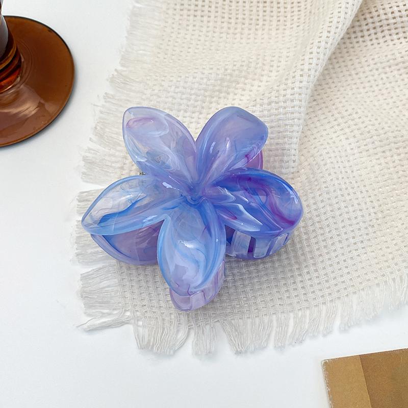 Nouă Modă Clip Gheară Floare Vopsită Halo pentru Păr Dulce și Proaspăt în Coc pentru Femei, Clip Mare Tip Rechin pentru Fată, Accesorii de Păr pentru Vacanță